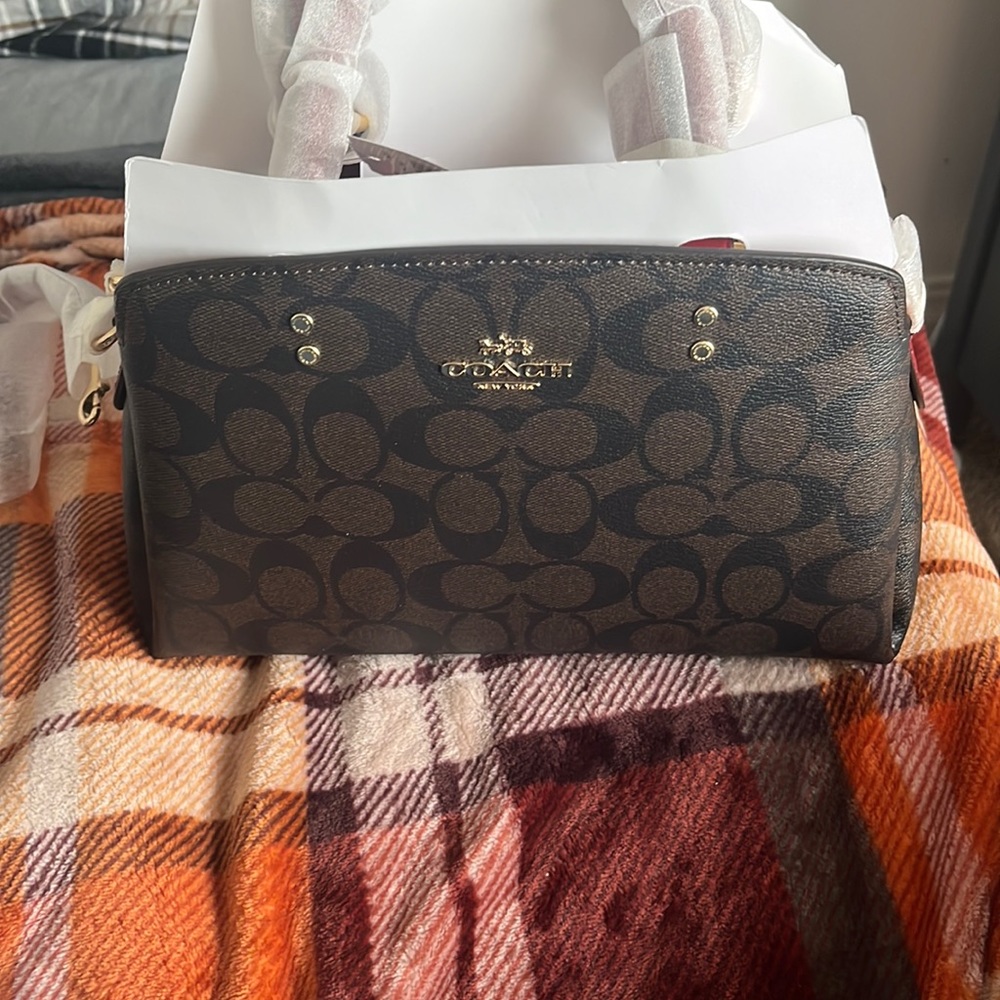Coach Bag NWT Mini Lillie Carryall In Signature Canvas